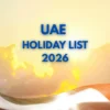UAE Holiday List 2026